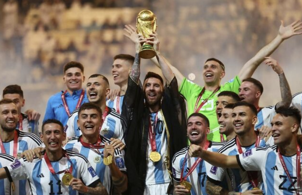 Lionel Messi leads Argentina to victory in the 2022 FIFA World Cup.
