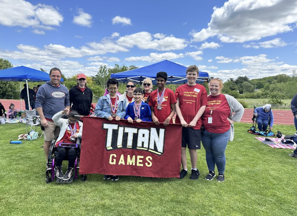 Castle students and teachers at the Titan Games in 2023.